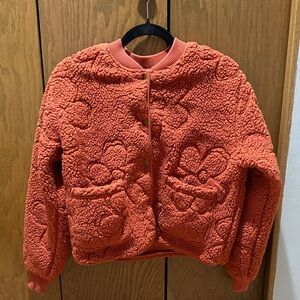 Billabong Coral Teddy Jacket with Floral Design